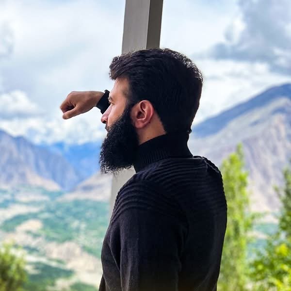 Zahid Gul photographed outdoors in northern Pakistan