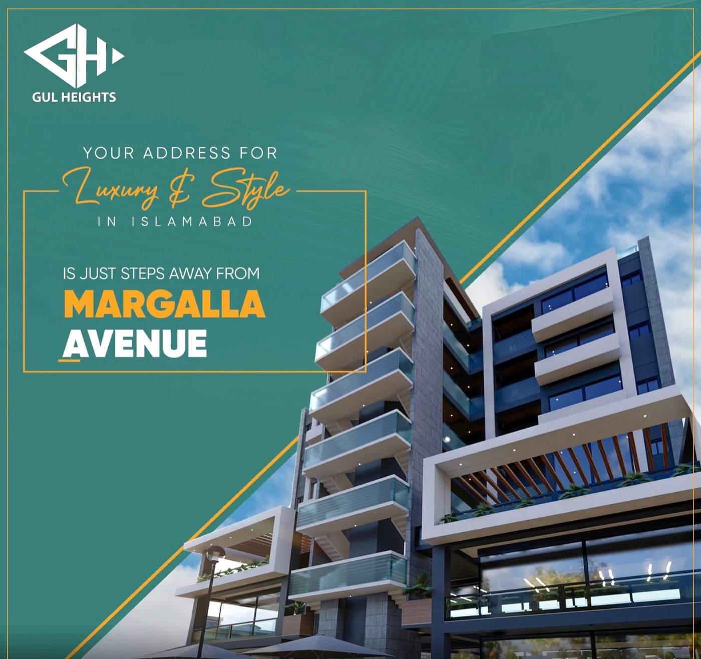 Gul Heights 2 — your address for luxury and style in Islamabad, just steps from Margalla Avenue